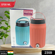 Insulated Water Jug with Tap (5700ml): Leakproof, Travel Cooler - justgrabit.in | Just Grab It