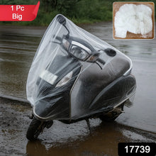 Big Disposable Plastic Activa Cover (1 Pc / 240 Cm Long Adjustable) - justgrabit.in | Just Grab It