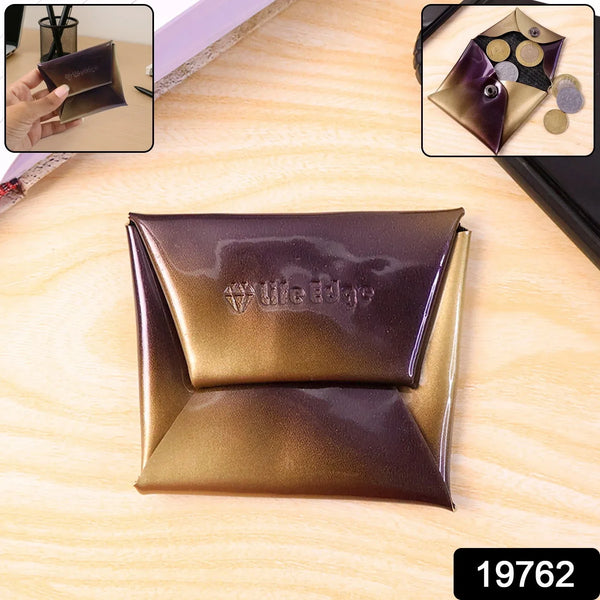 Premium Foldable PU Leather Coin Pouch (1 Pc) - justgrabit.in | Just Grab It