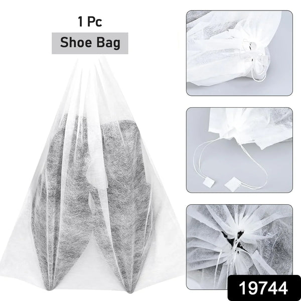 Non - Woven Drawstring Shoe Storage Bag (48 x 31 cm / 1 Pc) - justgrabit.in | Just Grab It