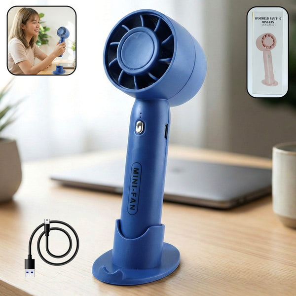 Rechargeable Mini Handheld Fan (1 Pc) - justgrabit.in | Just Grab It