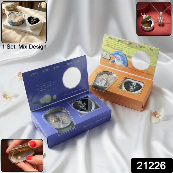 Wish Pearl Necklace Gift Set (1 Set / mix desgin) - justgrabit.in | Just Grab It
