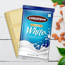 Chocotown Premium White Choco Compound Slab, 500gm - justgrabit.in | Just Grab It