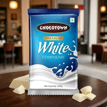 Chocotown Premium White Choco Compound Slab, 500gm - justgrabit.in | Just Grab It