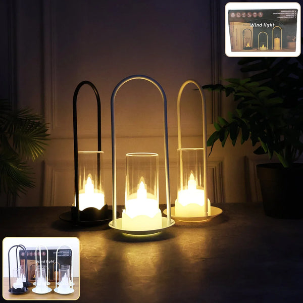 Big Wind Light Style Decorative Flameless LED Candles (6 Pc) - justgrabit.in | Just Grab It
