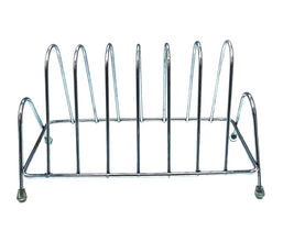 Stainless Steel Square Plate Rack Stand Holder for Kitchen - Justgrabit Inc.