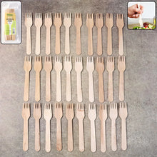 Freshee 160mm Wooden Fork – 30 Pcs Pack - justgrabit.in | Just Grab It