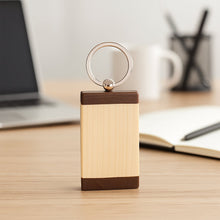 Premium Wooden Keychain with Dual Tone Finish (1 Pc) - justgrabit.in | Just Grab It