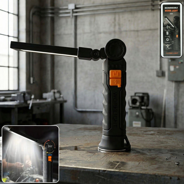 Rechargeable Adjustable Big LED Work Light (1 Pc) - justgrabit.in | Just Grab It