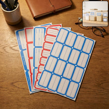 Multipurpose Writable Label Stickers (5 Sheets Set) - justgrabit.in | Just Grab It