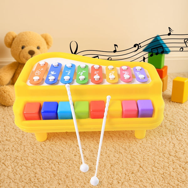 Multi - Function Baby Musical Toy Piano with Xylophone (1 Pc) - justgrabit.in | Just Grab It