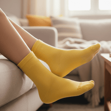 Tuesday Theme Yellow Casual Socks (1 Pair) - justgrabit.in | Just Grab It