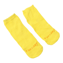 Tuesday Theme Yellow Casual Socks (1 Pair) - justgrabit.in | Just Grab It