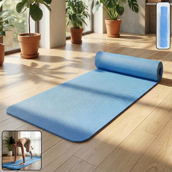 Premium Non - Slip Yoga & Exercise Mat (178x60 Cm / 1 Pc / Mix Color) - justgrabit.in | Just Grab It