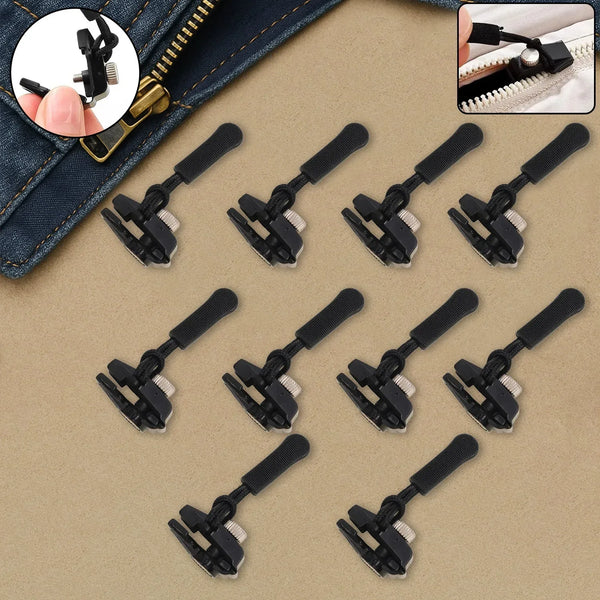 Portable Universal Detachable Zipper Slider (10 Pc /Medium) - justgrabit.in | Just Grab It