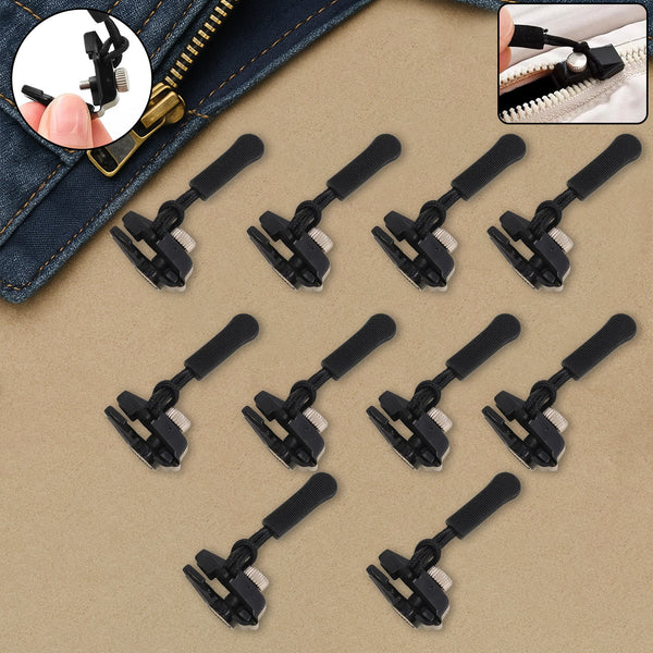 Portable Universal Detachable Zipper Slider (10 Pc /Medium) - justgrabit.in | Just Grab It