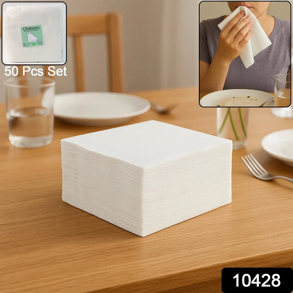 Soft & Absorbent Disposable Tissue Paper / Napkins Set (50 Pc) - Justgrabit Inc.