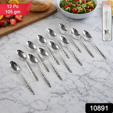 Premium Stainless Steel Table Spoons Set (12 Pc Set) - justgrabit.in | Just Grab It