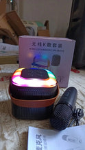 Wireless Speaker Microphone Set, RGB Light Support Memory Card PortableKaraoke Machine Perfect for Travel TV - Justgrabit Inc.