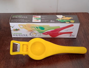 Kitchen 2 in 1 Unbreakable Lemon Squeezer and Bottle Opener (1 Pc) - Justgrabit Inc.