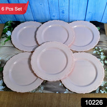 Plastic Dinner Plates Wedding Birthday Party Tableware Supplies (6 Pcs Set) - justgrabit.in | Just Grab It