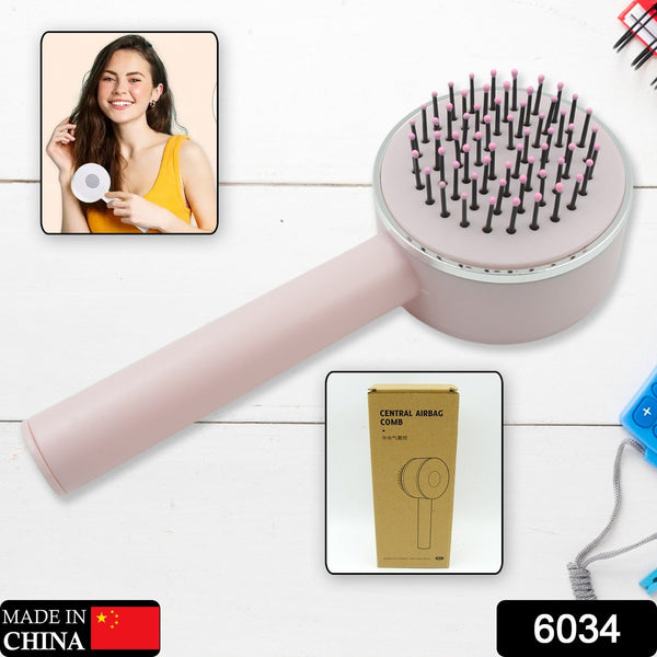 Air Cushion Massage Brush with Long Handle & Self - Cleaning Detangling Comb - justgrabit.in | Just Grab It