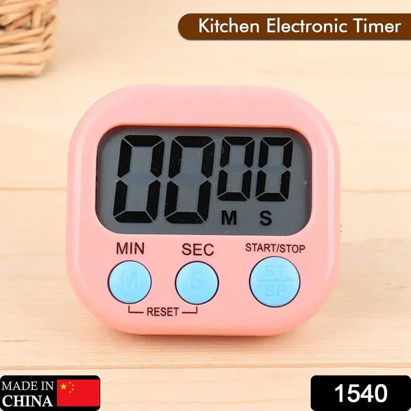 Digital Kitchen Timer Clear Big Digits 0 - 99 Min for Cooking Office Clock - justgrabit.in | Just Grab It