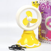 Princess Portable Fan – Bright Color Desktop USB & Battery Operated (Battery Not Included) - justgrabit.in | Just Grab It