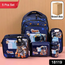 5 in 1 School Bag Includes lunch bag, 14 inch School Bags, water bottle & pencil case in box packing (1 Set / Mix Color)) - justgrabit.in | Just Grab It