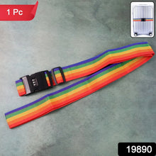 Heavy - Duty Rainbow Webbing with 3 - Digit Code Lock - justgrabit.in | Just Grab It