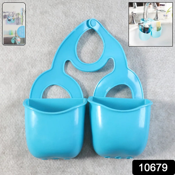 Double Layer Sink Hanging Storage Basket (1 Pc) - justgrabit.in | Just Grab It