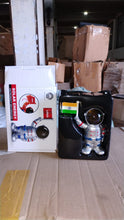 Solar Power Astronaut Ornament Moving Hand with Indian Flag (1 Pc) - justgrabit.in | Just Grab It