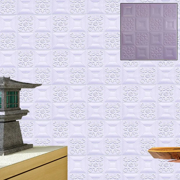 Wallpaper 3D Foam Wallpaper Sticker Panels (70 x 70 Cm / 1 Pc) - justgrabit.in | Just Grab It