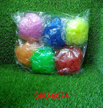 Bath Shower Loofah Sponge Pouf Body Scrubber (Pack of 6Pcs) - Justgrabit Inc.