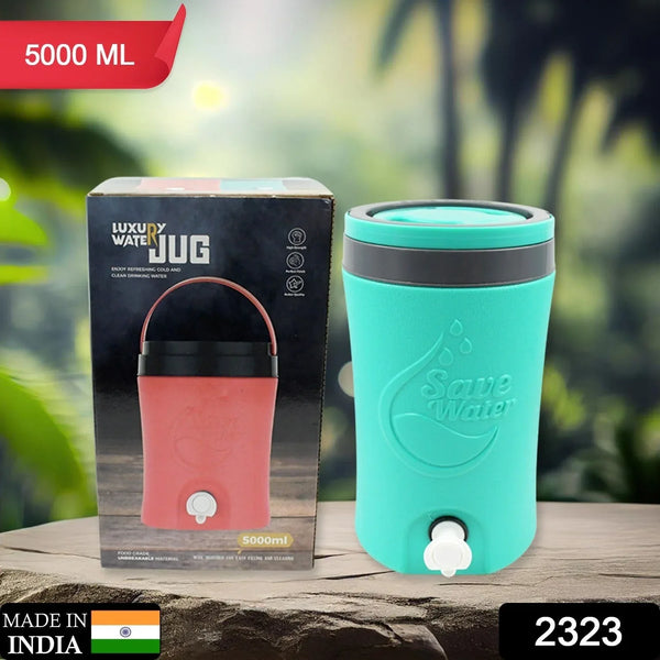 Multicolored 5L Water Rover Jug: Insulated Plastic Jug with Sturdy Handle - Justgrabit Inc.