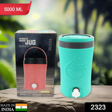 Multicolored 5L Water Rover Jug: Insulated Plastic Jug with Sturdy Handle - Justgrabit Inc.