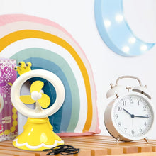 Princess Portable Fan – Bright Color Desktop USB & Battery Operated (Battery Not Included) - justgrabit.in | Just Grab It