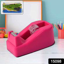 Plastic Tape Dispenser Cutter for Home Office use (1 pc) - justgrabit.in | Just Grab It
