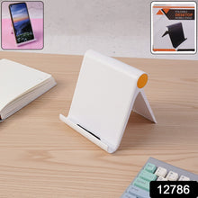 Plastic Foldable Desktop Mobile Stand (1 Pc / White) - justgrabit.in | Just Grab It