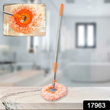 360° Rotatable Ceiling Dust Cleaning Mop Extendable Long Lightweight Handle Mop Heads Pad, Spin Scrubber for Ceiling Floor Bathroom Kitchen Tile - Justgrabit Inc.