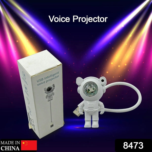 USB Intelligent Voice Projector Astro Night Light Projector, Galaxy Light Star Projector, Cartoon Light, LED Light, Desk Lamp, Mini Night Light, Cartoon Reading Lamp, USB Port for Kids Room Adults Bedroom Party Gaming Room - Justgrabit Inc.