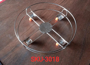 Stainless Steel Gas Cylinder Trolley with Wheels LPG Cylinder Roller Stand Movable Trolley - Justgrabit Inc.