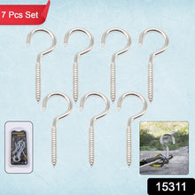 Eye Hooks Screw in Heavy Duty, Stainless Steel Eye Bolts Screw (7 Pc Set) - justgrabit.in | Just Grab It