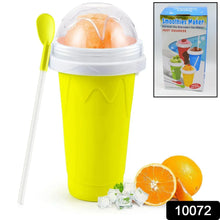 Smoothies Maker Cup, Magic Quick Frozen Smoothies Cup Cooling Cup Double Layer Squeeze Cup Slushy Maker (1 Pc) - Justgrabit Inc.