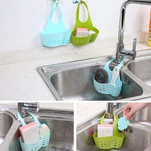 Adjustable Kitchen Bathroom Water Drainage Plastic Basket / Bag with Faucet Sink Caddy - Justgrabit Inc.