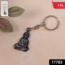 Premium Spiritual Hanuman Ji Sitting Pose Metal Keychain (1 Pc) - justgrabit.in | Just Grab It