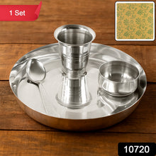 Stainless Steel Pooja Thali - (Set) - justgrabit.in | Just Grab It