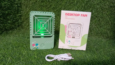 Mini Rechargeable Desktop Fan for Home & Office (USB, Handheld) - Justgrabit Inc.