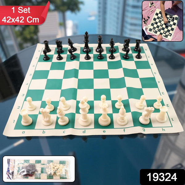 Big Premium Portable Chess Set Plastic Chess Pieces (1 Set) - justgrabit.in | Just Grab It