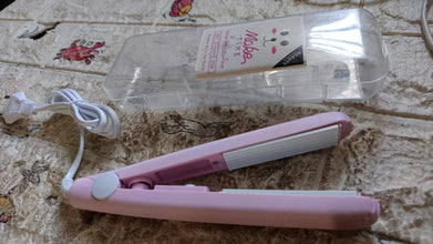 Beauty and Personal Care Professional Ceramic Plate Mini Hair Styler Straightener and Curler - Justgrabit Inc.